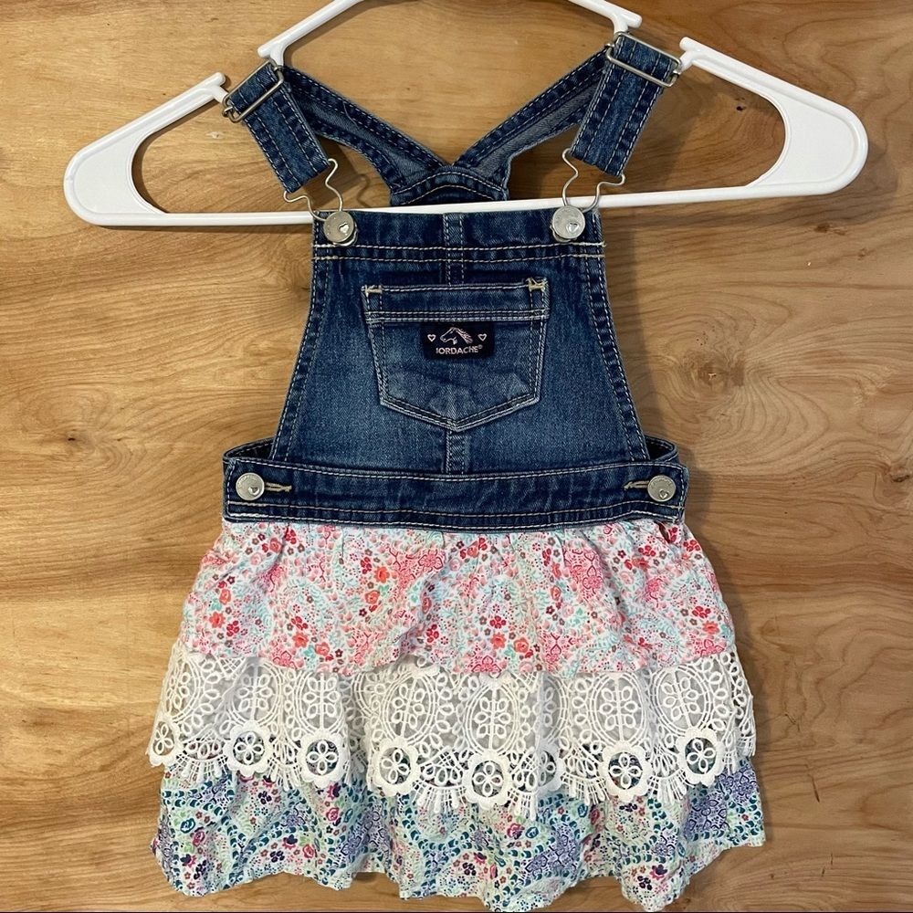 Jordache Girls Sz 3T Adjustable Coverall Dress